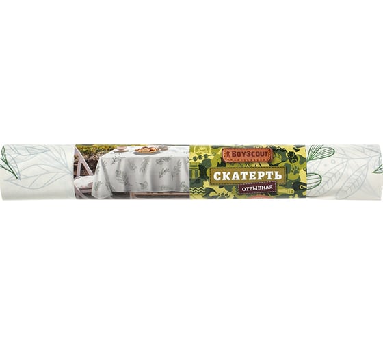Скатерть для пикника BOYSCOUT 110x140 см, отрывная, биоразлагаемая, 5 шт. в рулоне 61900