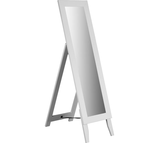 Напольное зеркало Мебелик BeautyStyle 1 белый, 138 см х 35 см 8306