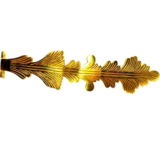 Крючок для штор Левша L.Baskerville Leaf 33 mm LB-136 золото У2-6309.З