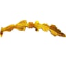 Крючок для штор Левша L.Baskerville Leaf 33 mm LB-136 золото У2-6309.З