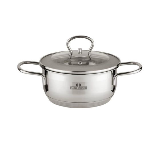 Кастрюля со стеклянной крышкой Bella Cucina 16см, 1,6л BC-2005 2005-BC 1
