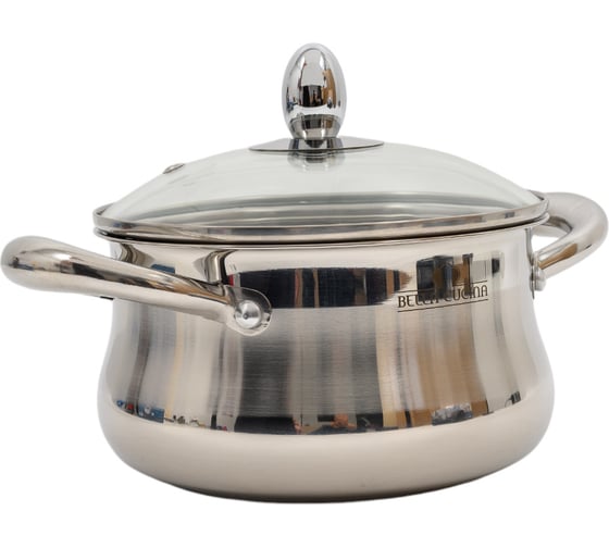 Кастрюля со стеклянной крышкой Bella Cucina 16см, 1,9л BC-2135 2135-BC