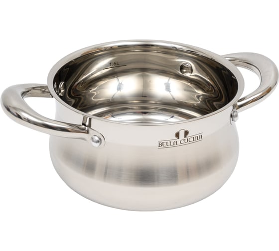 Кастрюля со стеклянной крышкой Bella Cucina 16см, 1,9л BC-2135 2135-BC
