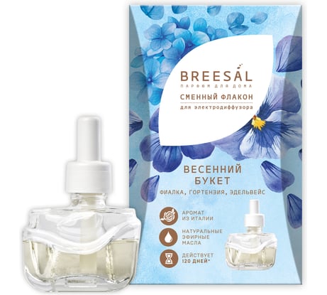 Сменный флакон для электрического диффузора Breesal Весенний букет ELDF005