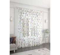 Тюль-вуаль Peora под лен, печать, 300x260 vlp-2006194 75794