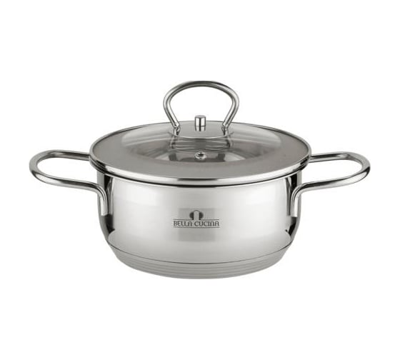 Кастрюля Bella Cucina BC-2009 со стеклянной крышкой, 24 см, 5.6 л 2009-BC