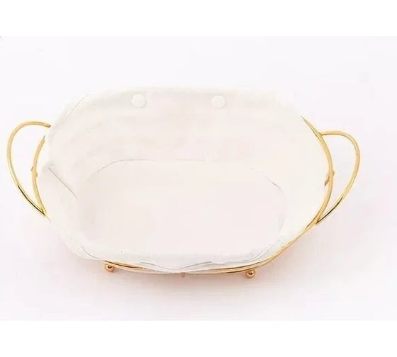 Ваза ZDK Homium Kitchen, Gold, цвет золотой, размер 31x20x9.5 см с вкладышем fruit05gold