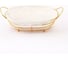 Ваза ZDK Homium Kitchen, Gold, цвет золотой, размер 31x20x9.5 см с вкладышем fruit05gold 1