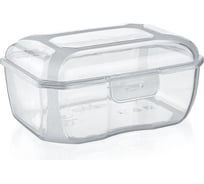 Прямоугольный контейнер PROFF PLASTIK 130x90x40 мм 0.5 л с крышкой на защелках прозрачный пластиковый ИН-2601416