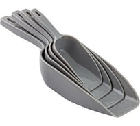 Мерная ложка PROFF PLASTIK 4 шт в упаковке серая пластиковая ТК-2601432с