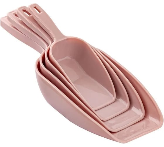 Мерная ложка PROFF PLASTIK 4 шт в упаковке розовая пластиковая ТК-2601432р 1