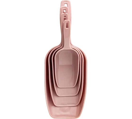 Мерная ложка PROFF PLASTIK 4 шт в упаковке розовая пластиковая ТК-2601432р