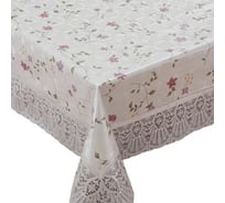 Готовая скатерть Meiwa  FPLUS-167 AZ BE/PK прямоугольная, 132x178 см, бежевый/розовый (6625) 5786