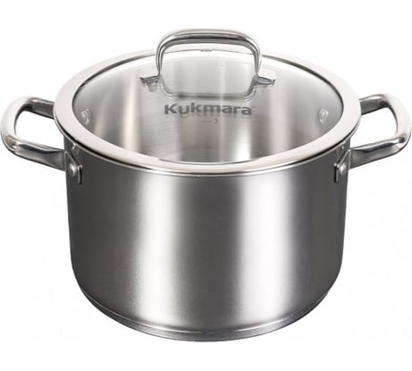 Кастрюля Kukmara LEON 5 л, 22 см, со стеклянной крышкой LN-CA5022G