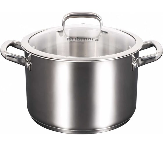 Кастрюля Kukmara LEON 5 л, 22 см, со стеклянной крышкой LN-CA5022G