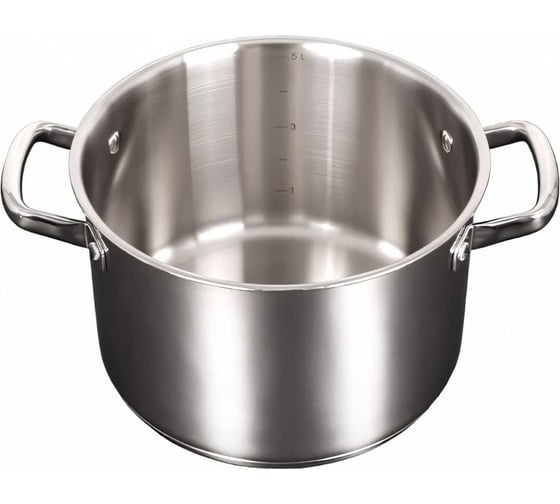 Кастрюля Kukmara LEON 5 л, 22 см, со стеклянной крышкой LN-CA5022G