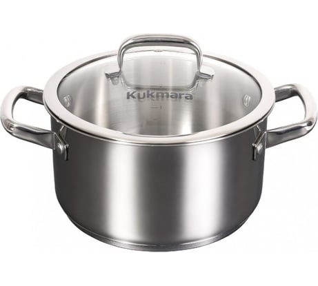 Кастрюля Kukmara LEON 3 л, 20 см, со стеклянной крышкой LN-CA3020G
