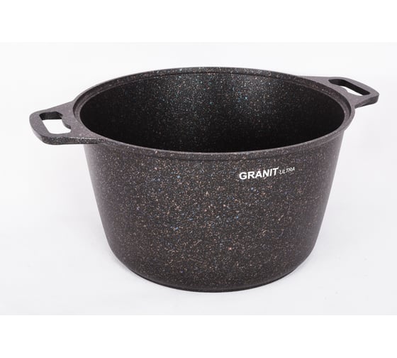 Кастрюля Kukmara Granit ultra blue 8 л, со стеклянной крышкой, антипригарное покрытие кгг82а