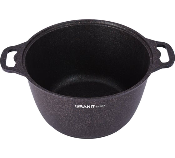 Кастрюля Kukmara Granit ultra blue 6 л, со стеклянной крышкой, антипригарное покрытие кгг62а