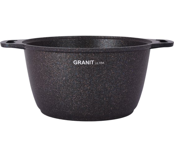 Кастрюля Kukmara Granit ultra blue 6 л, со стеклянной крышкой, антипригарное покрытие кгг62а