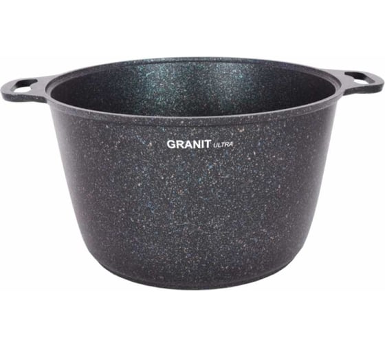Кастрюля Kukmara Granit ultra blue 10 л, со стеклянной крышкой, антипригарное покрытие кгг102а