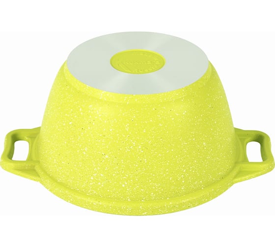 Кастрюля Kukmara Trendy style lime 1 л, со стеклянной крышкой, антипригарное покрытие к11tsl