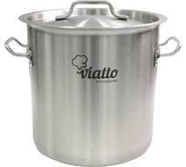 Кастрюля Viatto Commercial нержавеющая сталь с тройным дном 260x170 мм объем 9 л с двумя ручками 101619 62080