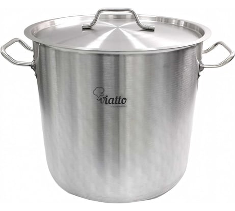 Кастрюля Viatto Commercial нержавеющая сталь с тройным дном 350x320 мм объем 30 л с двумя ручками 101331 62072