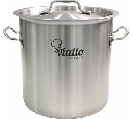 Кастрюля Viatto Commercial нержавеющая сталь с тройным дном 250x250 мм объем 12 л 101302 62067