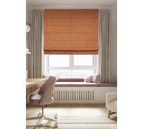 Римская штора Эскар Plain Lux, цвет латунь, цепочный механизм, 120x160 см 230120160
