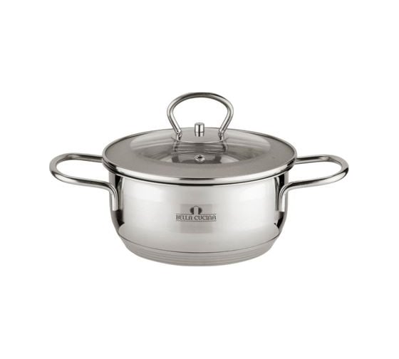 Кастрюля со стеклянной крышкой Bella Cucina 18см, 2,2л BC-2006 2006-BC