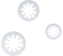 Вырубка для печенья, мастики, марципана S-CHIEF 2.4 - 4 см 3 шт SHF-0062 № 01 гвоздика 452290