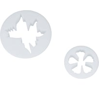 Вырубка для печенья, мастики, марципана S-CHIEF 2 шт SHF-0020 02 цветок Луговая герань 365127