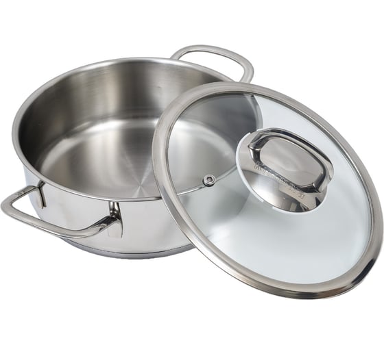 Сотейник Kukmara SAFIA 1.9 л, 20 см, со стеклянной крышкой SF-STP1920G