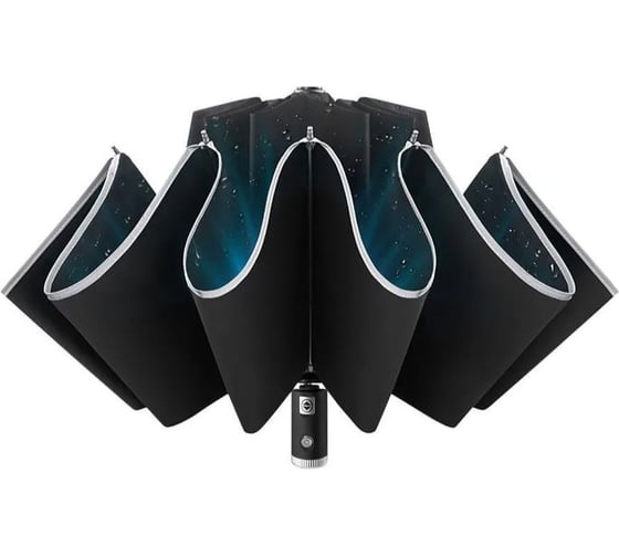 Складной зонт Zuodu Automatic Umbrella LED Black 1186662