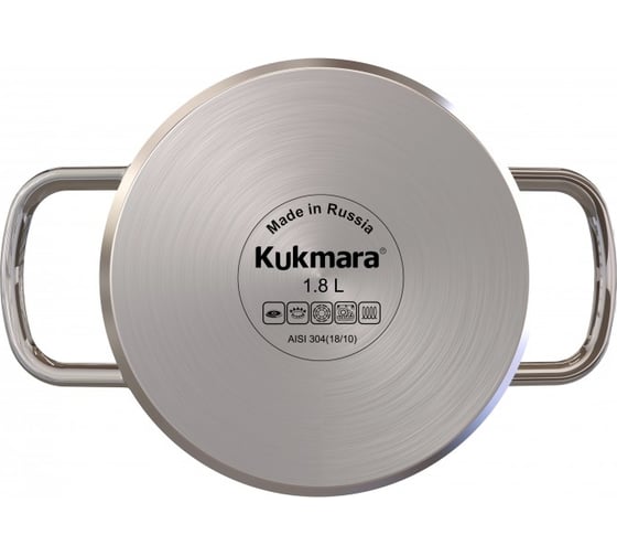 Кастрюля Kukmara SAFIA 1.8 л, 16 см, с металлической крышкой SF-CA1816M