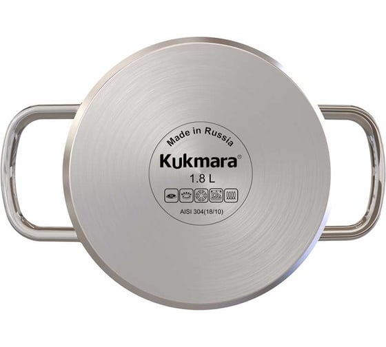 Кастрюля Kukmara SAFIA 1.8 л, 16 см, со стеклянной крышкой SF-CA1816G