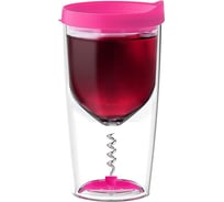 Бокал Asobu Vino opener 0,35 л розовый VOC1 pink