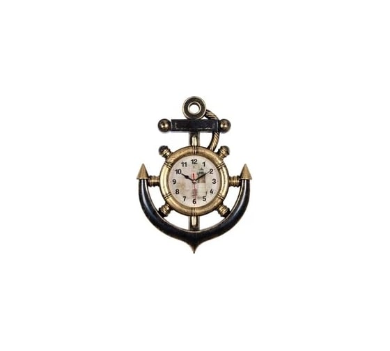Настенные часы APEYRON Маяк корпус в форме якоря черный с золотом PL 1712 507 1