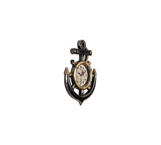 Настенные часы APEYRON Маяк корпус в форме якоря черный с золотом PL 1712 507