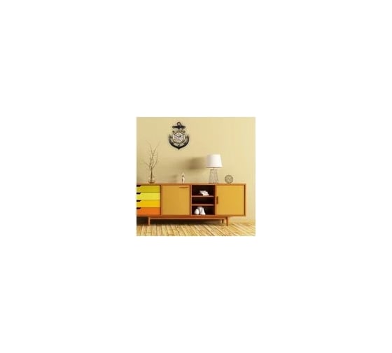 Настенные часы APEYRON Маяк корпус в форме якоря черный с золотом PL 1712 507