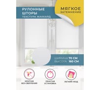 Рулонная штора Decofest Апилера Мини белый 70x160 см А0000011303