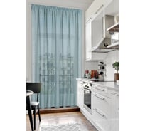 Штора на тесьме Kauffort Тюль, 300x285 см, лазурная 3111301180