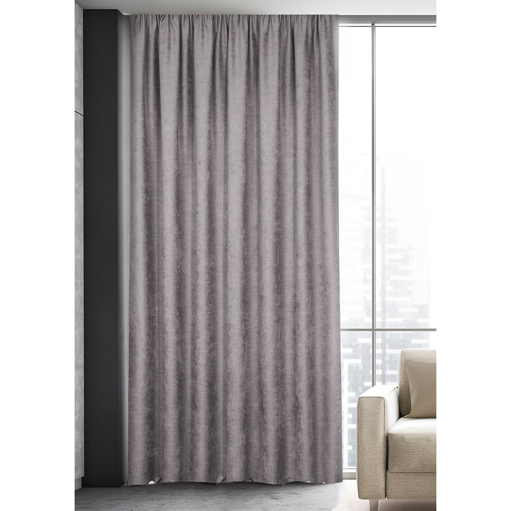 Штора на тесьме Kauffort Велюр, 200x285 см, морон 3111200640 - выгодная ...