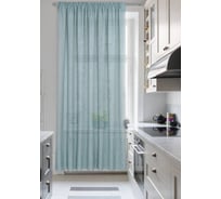 Штора на тесьме Kauffort Тюль, 200x285 см, лазурная 3111200180