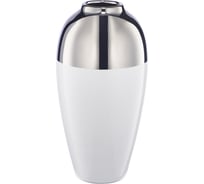 Декоративная ваза Вещицы шик, 125х125х250, белый с серебром Cha5