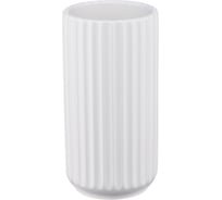 Декоративная ваза Вещицы рельеф, 95х95х180, белый Cha7-M