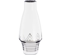 Декоративная ваза Вещицы геометрия, 110х110х250, белый с серебром Cha9