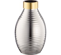 Декоративная ваза из цветного стекла с золотым напылением Вещицы 160х160х240, серый CSA-13