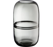 Декоративная ваза из дымчатого стекла Вещицы 147х147х270, серый CSA-6L